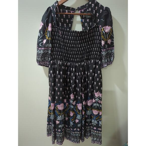 Anthropologie Dasha Smocked Midi Dress - Picture 4 of 7